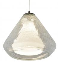  AGP500L30D2SNCC - Armitage LED Pendant - 3000K - 120-277V - Satin Nickel - Clear Crackle