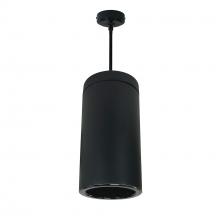  NYLS3-6P1L227NP01BBB - 6" Sapphire III Pendant Mount Black Cylinder, Black Reflector/Black Flange, 120V; Phase Dimming,