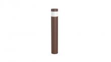  BOL-42-R-C-F-MCTP-BR - BOLLARD 42in ROUND FLAT TOP ADJ. 12-22W 30/40/50K, BRONZE