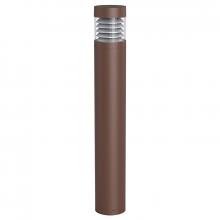  BOL-42-R-L-C-MCTP-BR - BOLLARD 42in ROUND FLAT TOP CONE REFL. CLEAR LENS ADJ. 12-22W 30/40/50K, BRONZE