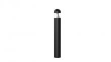  BOL-44-R-C-C-MCTP-BK - BOLLARD 44in ROUND FLAT TOP LOUVER CLEAR LENS ADJ. 12-22W 30/40/50K, BLACK