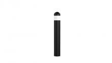  BOL-44-R-C-F-MCTP-BK - BOLLARD 44in ROUND FLAT TOP ADJ. 12-22W 30/40/50K, BLACK