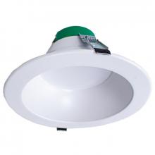  CRLE8-HO-34-52W-MCTP-WH - BUILDER SERIES SNAP-IN COMM. RECESSED LIGHT 8in HIGH OUTPUT 34-52W 3CCT WHT