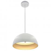  LCFD-MCT5-WS - 12in INTEGRATED LED MODERN DOME PENDANT 25W 1300LM C90 5CCT 27/30/35/40/50K WH/SIL