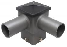  PSS4T90HTZ - SQUARE HORIZONTAL TENON, BRONZE, SLIPS ON 4" POLE, NO ADAPTOR NEEDED