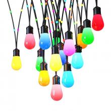  STG-5315-RGB-BT - 53FT 15-BULB ST14 RGB STRING LIGHT 1M APPART WITH 11 FAIRY LIGHTS IN BETWEEN BLUETOOTH