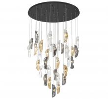  10169-023-02 - Sorrento, 32 Light LED Grand Chandelier, Mixed, Black Canopy