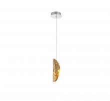  12166-020-01 - Sorrento, 1 Light LED Pendant, Copper, Chrome Canopy