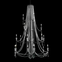  270C18OX - Barcelona 18-Lt 4-Tier Crystal Chandelier - Onyx