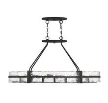  1-1852-10-89 - Hudson 10-Light Oval Chandelier in Matte Black