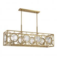  1-5066-8-322 - Balfour 8-Light Linear Chandelier in Warm Brass