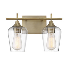  8-4030-2-322 - Octave 2-Light Bathroom Vanity Light in Warm Brass