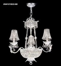  94121GA22-55 - Princess Chandelier with 3 Lights; Gold Accents Only