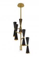  310472BVB - Milo 10 Light Foyer Chandelier