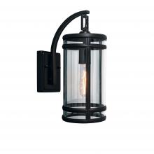  1190-ADB-CL - New Yorker Outdoor Wall Light - Acid Dipped Black