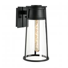  1245-MB-CL - Cone Outdoor Wall Light - Matte Black