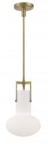  4641-AN-MO - Izel 1-Light Glass Pendant - Antique Brass