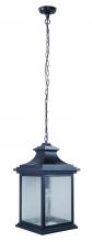  Z3221-MN - Gentry 1 Light Large Outdoor Pendant in Midnight