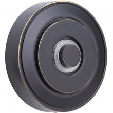  PB5003-AZ - Surface Mount LED Lighted Push Button, Round LED Halo Light in Antique Bronze