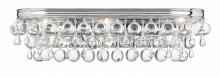  133-CH - Calypso 6 Light Crystal Teardrop Polished Chrome Sconce