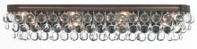  134-VZ - Calypso 8 Light Crystal Teardrop Vibrant Bronze Sconce