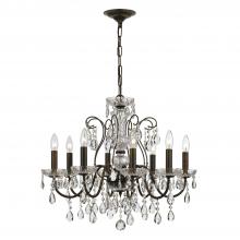  3028-EB-CL-MWP - Butler 8 Light Hand Cut Crystal English Bronze Chandelier