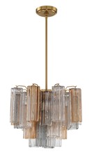  ADD-300-AG-AU - Addis 4 Light Aged Brass Mini Chandelier