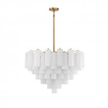  ADD-316-AG-WH - Addis 16 Light Aged Brass Chandelier