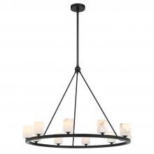  ARA-10265-MK-ST - Aragon 10 Light LED Matte Black Chandelier