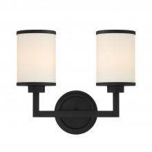  BRY-8002-BF - Bryant 2 Light Black Forged Sconce