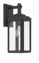  BYR-80101-MK - Byron 1 Light Matte Black Outdoor Sconce