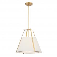  FUL-904-GA - Fulton 3 Light Antique Gold Pendant