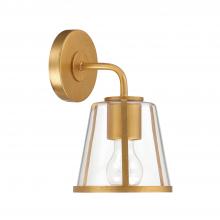  FUL-911-GA-CL - Fulton 1 Light Antique Gold Sconce