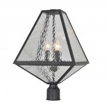  GLA-9709-WT-BC - Brian Patrick Flynn Glacier 3 Light Black Charcoal Large Outdoor Post