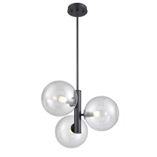  DVP27023GR-CL - Courcelette 3 Light Pendant