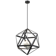  DVP29505SN/GR - Polygon 6 Light Pendant