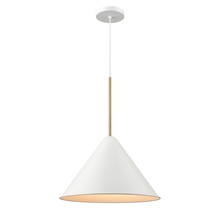  DVP46120MW+BR - Lily 16 Inch Pendant