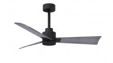  AK-BK-BW-42 - Alessandra 3-blade transitional ceiling fan in matte black finish with Barn Wood blades. Optimized