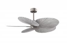  AKTP-BN-BW - Alessandra Tropical 5-blade ceiling fan in Brushed Nickel and Barn Wood blades.