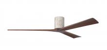  IR3H-BW-WA-72 - Irene-3H three-blade flush mount paddle fan in Barn Wood finish with 72” solid walnut tone blade