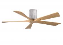  IR5H-BW-LM-52 - Irene-5H three-blade flush mount paddle fan in Barn Wood finish with 52” Light Maple tone blades