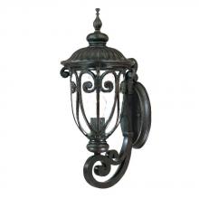  2101MM - Naples Collection Wall-Mount 1-Light Outdoor Marbleized Mahogany Light Fixture