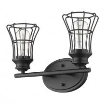  IN41281BK - Piers 2-Light Matte Black Vanity