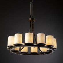  POR-8763-10-BMBO-MBLK - Dakota 12-Light Ring Chandelier (Tall)