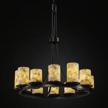  ALR-8763-10-MBLK - Dakota 12-Light Ring Chandelier (Tall)