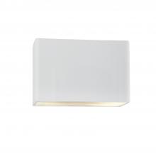  CER-5650W-WHT - Large ADA Rectangle (Outdoor) Wall Sconce - Closed Top