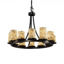  ALR-8768-10-MBLK - Dakota 12-Light Ring Chandelier (Short)