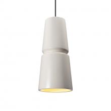  CER-6430-MAT-NCKL-BKCD - Small Cone 1-Light Pendant