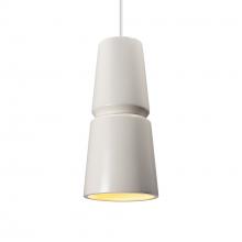  CER-6430-MAT-NCKL-WTCD - Small Cone 1-Light Pendant