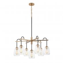  FSN-8107-CLER-MBBR - Arcwell 7-Light Chandelier